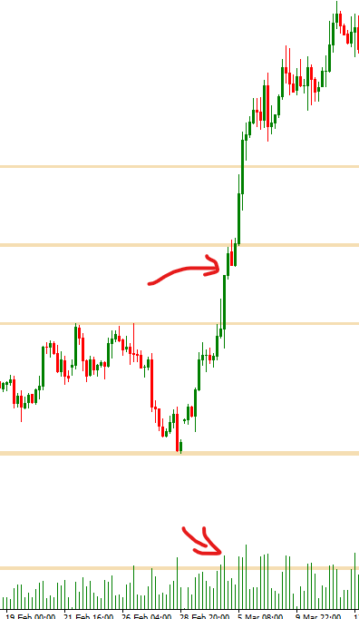 Volume conferma breakout